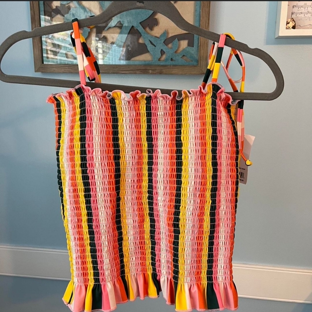 Lime Ricki Tankini Swim Top New with Tags